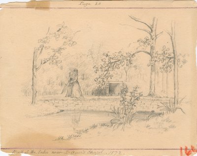 Lähellä ensimmäistä Pyhän Annin kappelia Saint Mary-of-the-Woodsin sisaret tekijältä Maurice Schnell